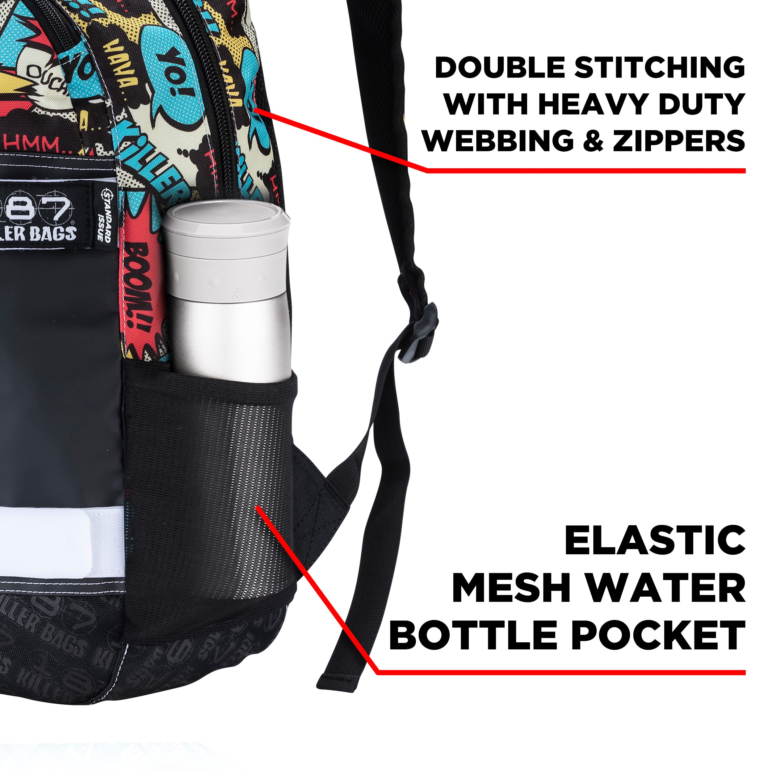187 Killer Pads Standard Issue Mochila con correas para monopatín