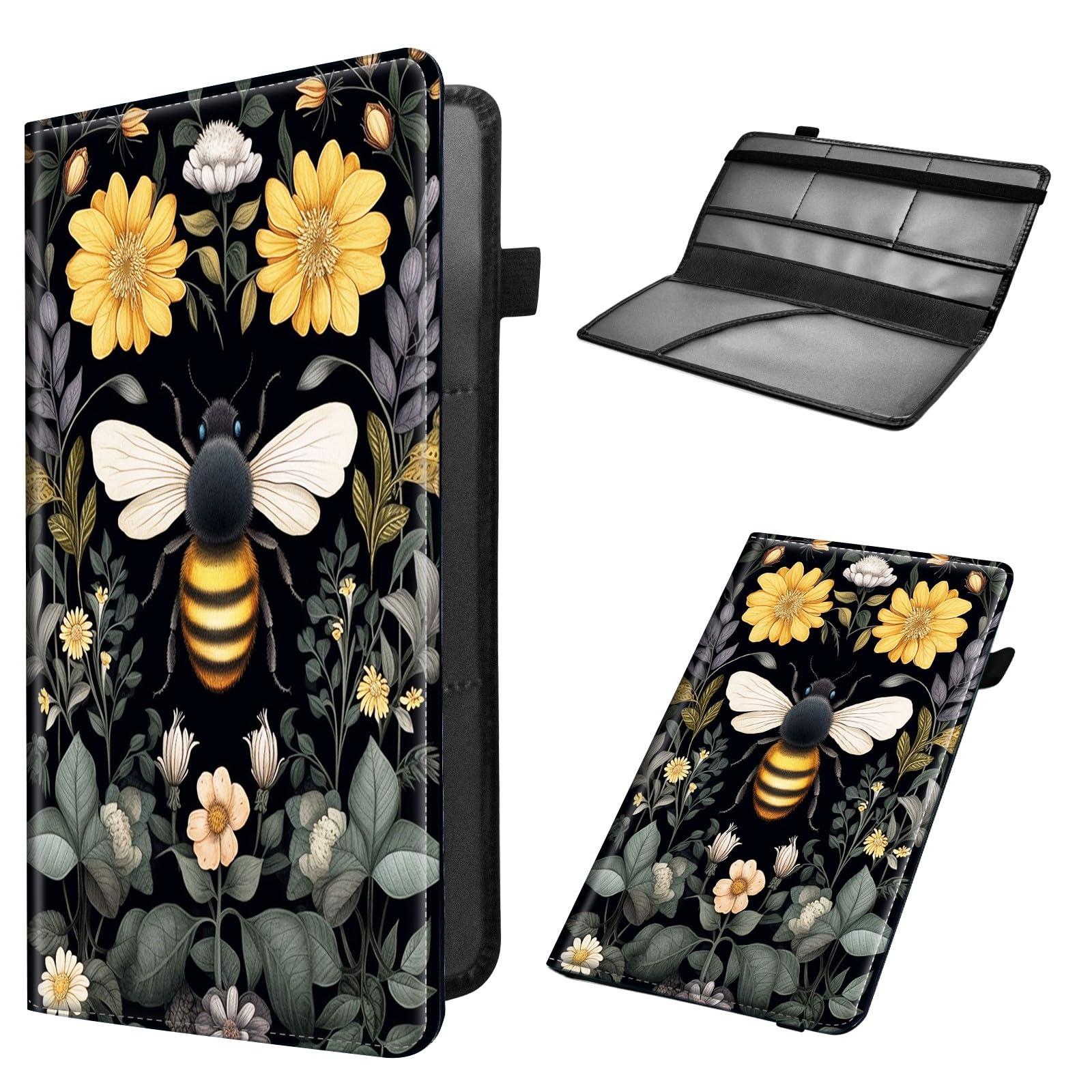 Mxfdegf Car Registration and Insurance Holder, Leather Car Glove Box Organizer, Cool Car Accessories for ID, Driver's License Cards & Essential