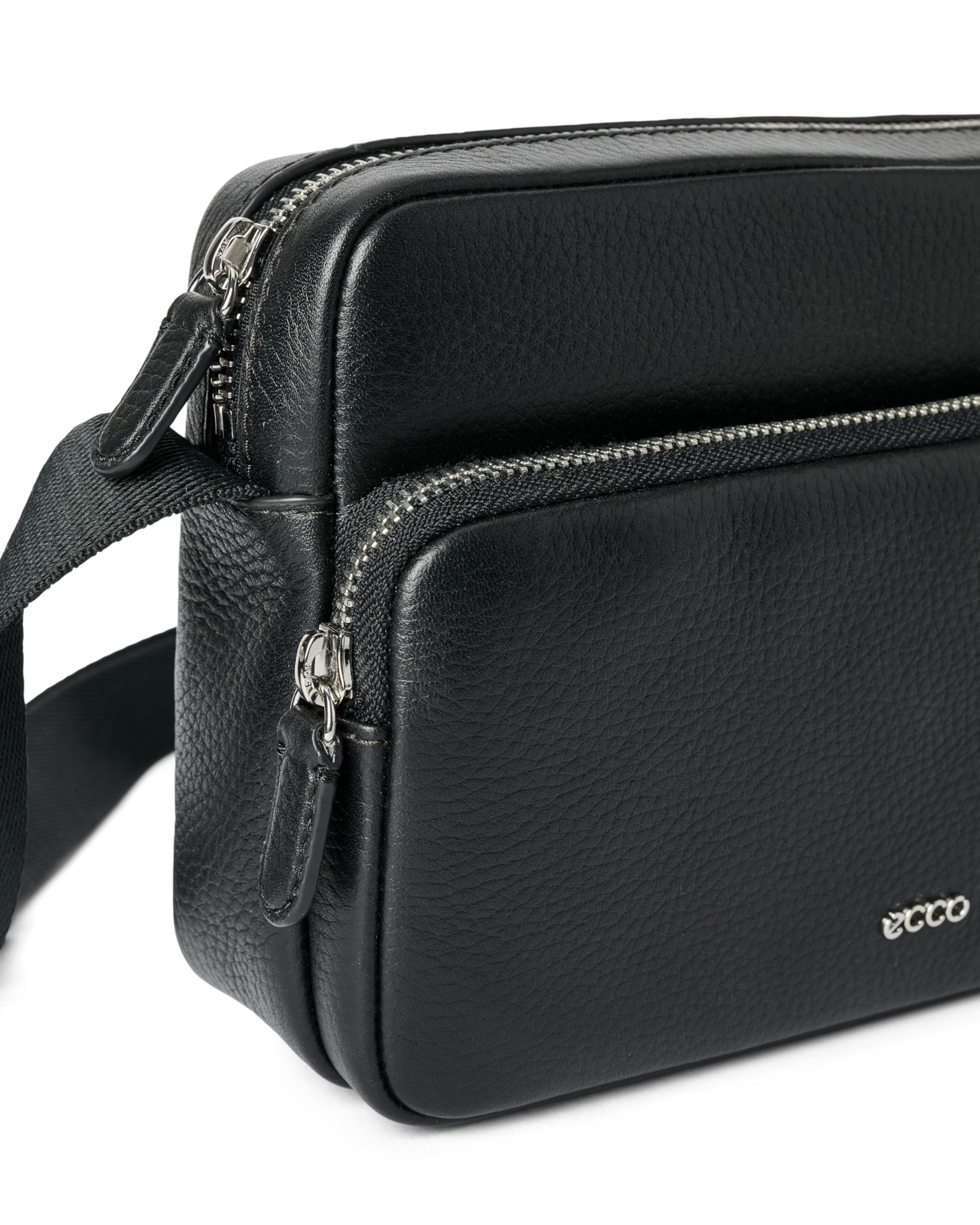 ECCO Damska torba na aparat East West Crossbody, Czarny, S, Minimalistyczny