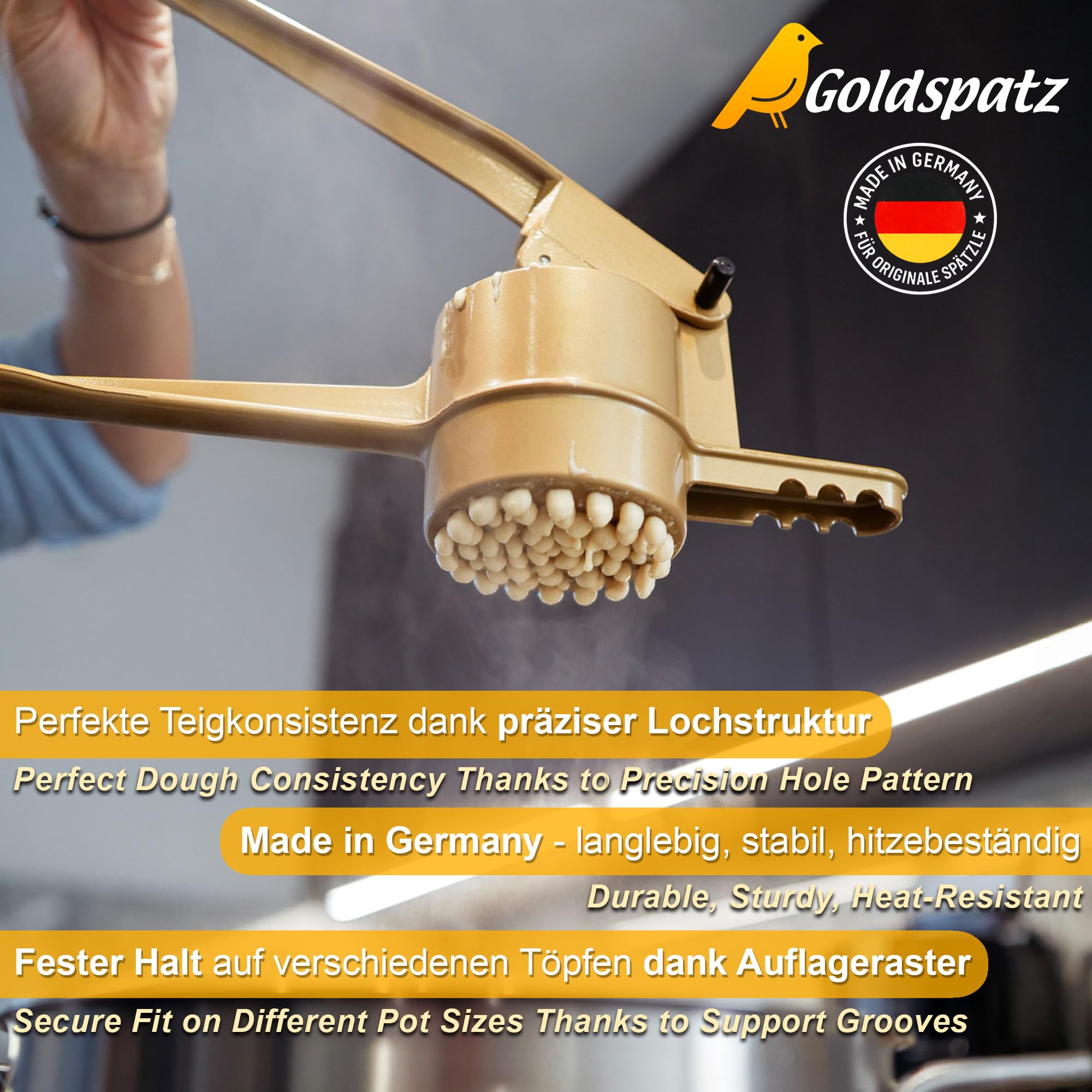 Spätzlepresse für runde Spätzle - Art.-Nr. 2190