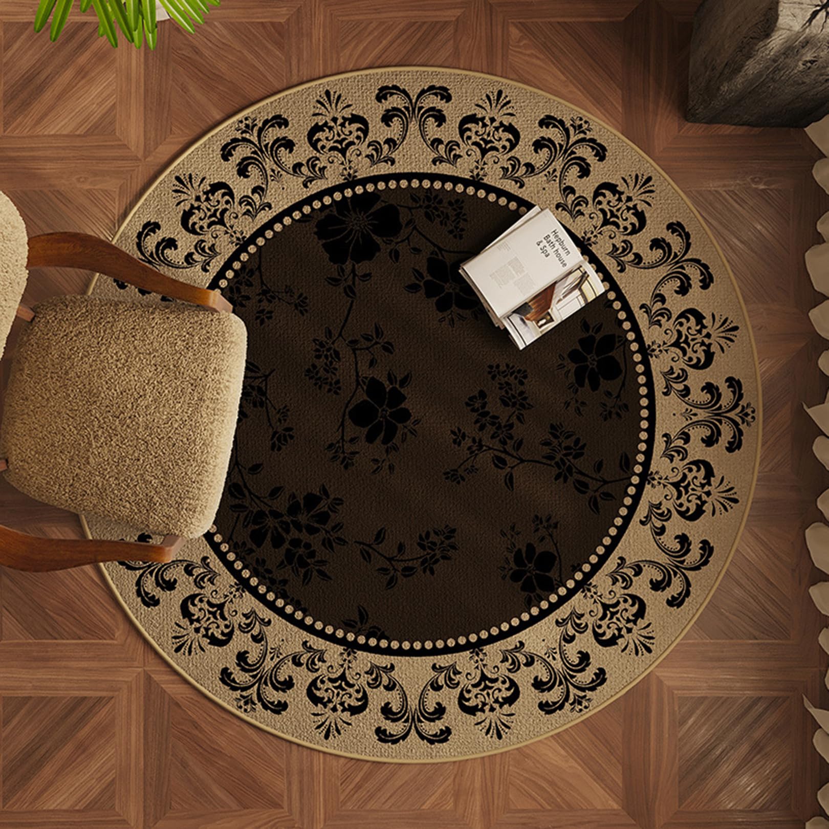 Yinghesheng Carpet Protector Chair Mat Office Chair Mat for Carpet Floor Protector for Office Chair Carpet Protector Chair Mat Office Chair Mat for Hardwood Floor,Brown,120X120cm