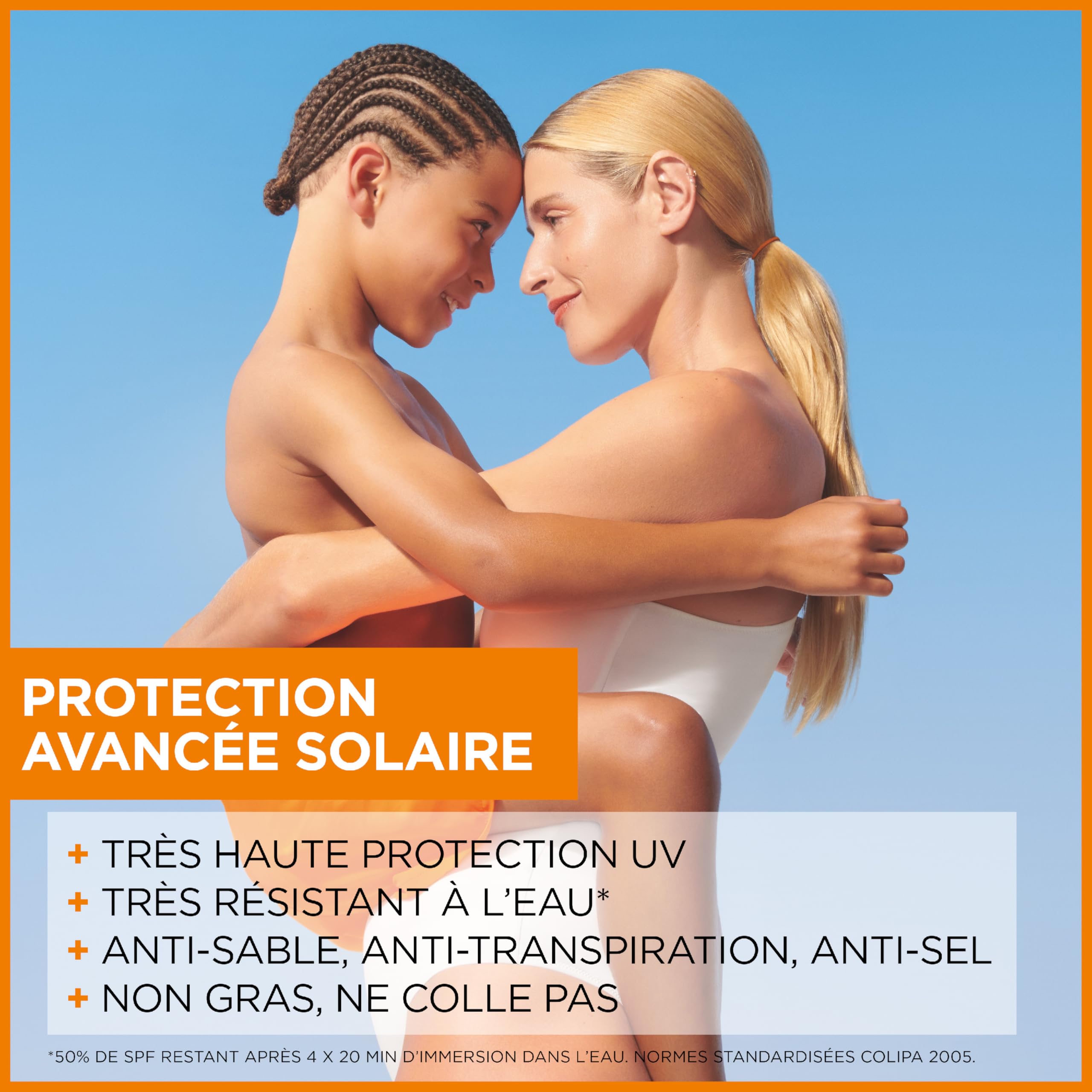 GARNIER Ambre Solaire Sensitive Expert+ - sucha mgiełka - ochrona przed słońcem SPF 50+ - chroni przed długim promieniowaniem UVA, UVB i UVA, wodoodporna, ceramidy, skóra wrażliwa i nietolerująca