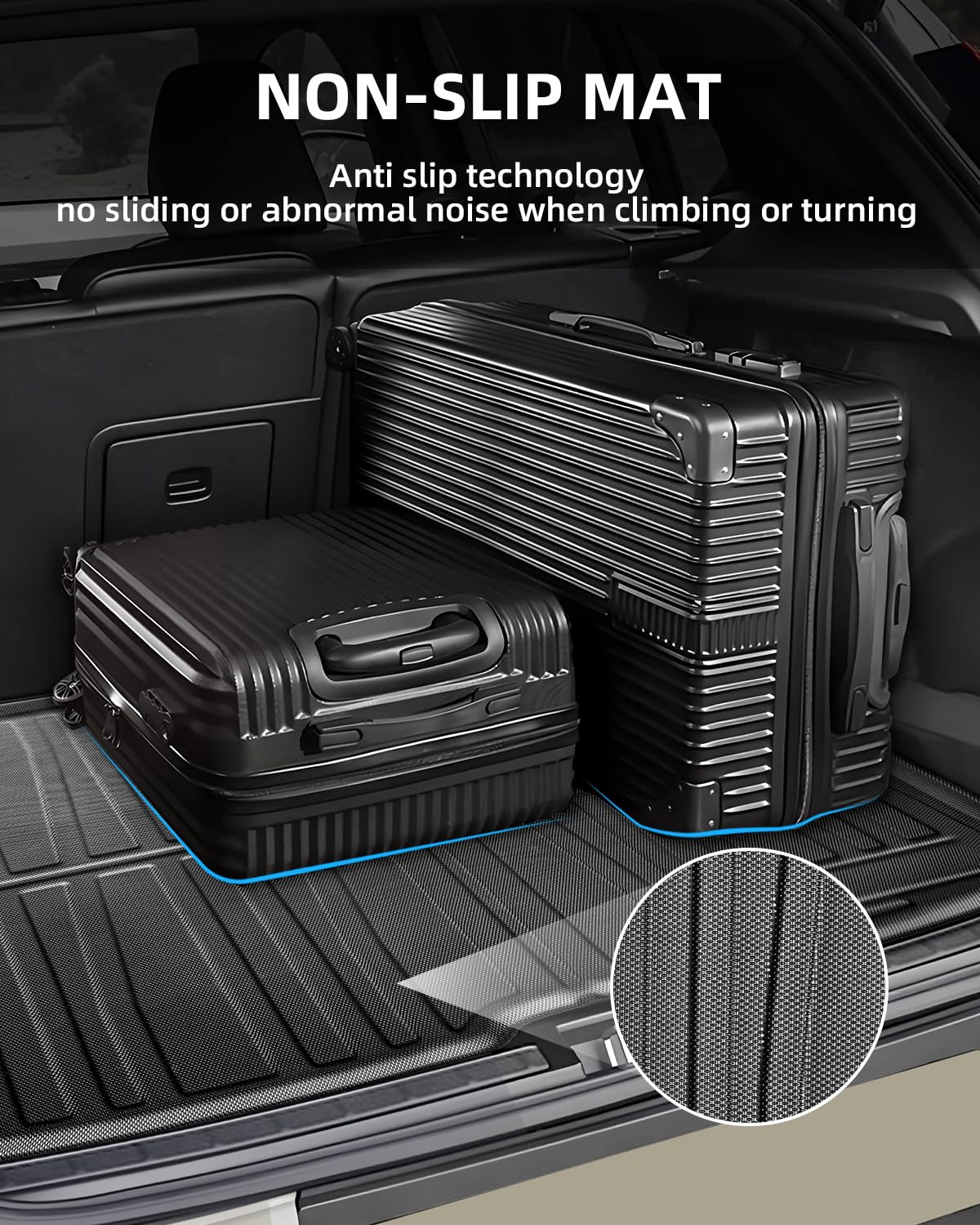 Tappetini per Bagagliaio per Volvo XC40 2026 2025 2024 2023 2022 2021 2020 2019 2018, XC40 Tappetino Baule Originale TPE Tappeti Bagagliaio Posteriore con Bordo Alto, Accessori Impermeabili