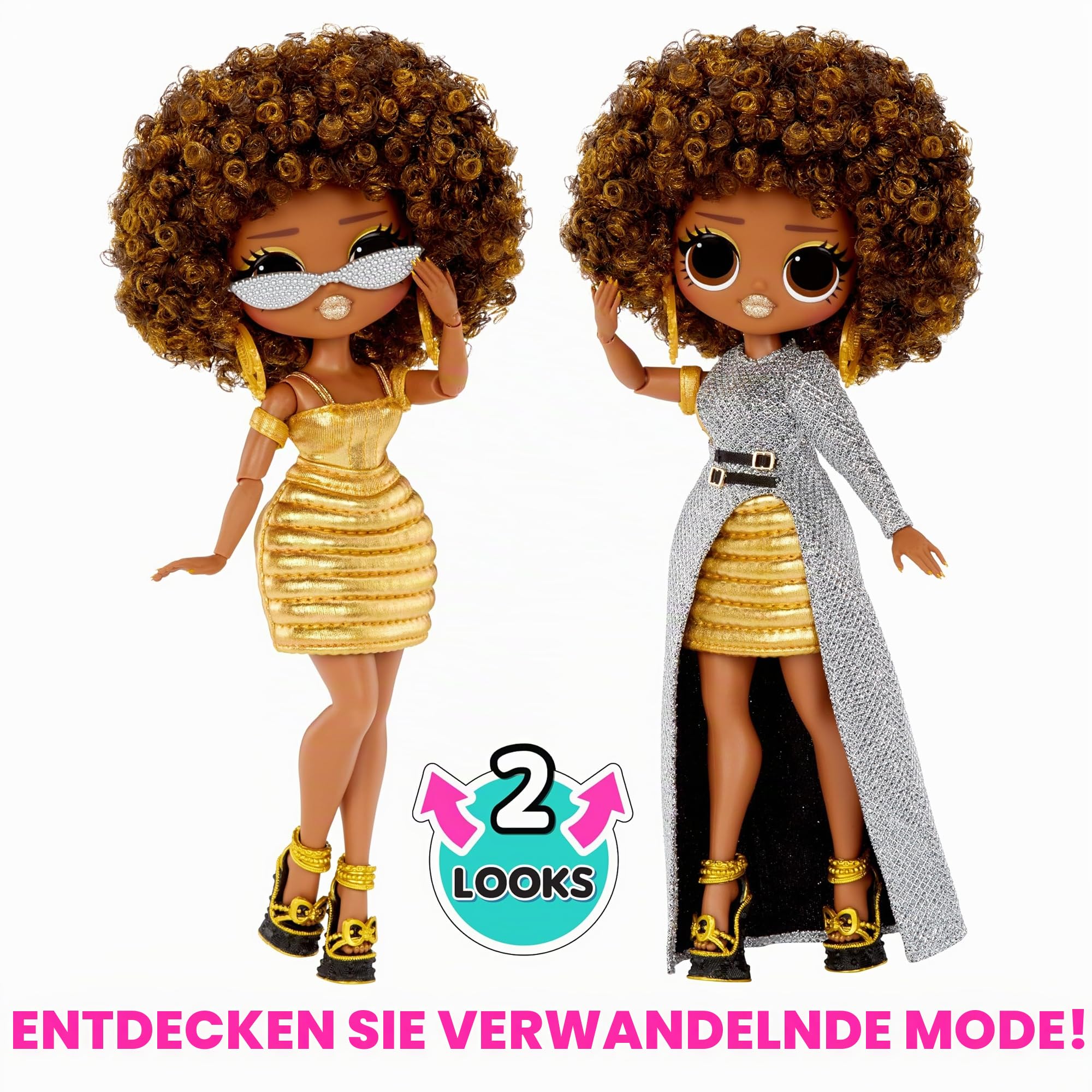 L.O.L. Surprise! OMG Modepuppe - Royal Bee - Mit Zahlreichen Überraschungen, wie Wandelbare Mode und Fabelhafte Accessoires - Ideal für Kinder ab 4 Jahren