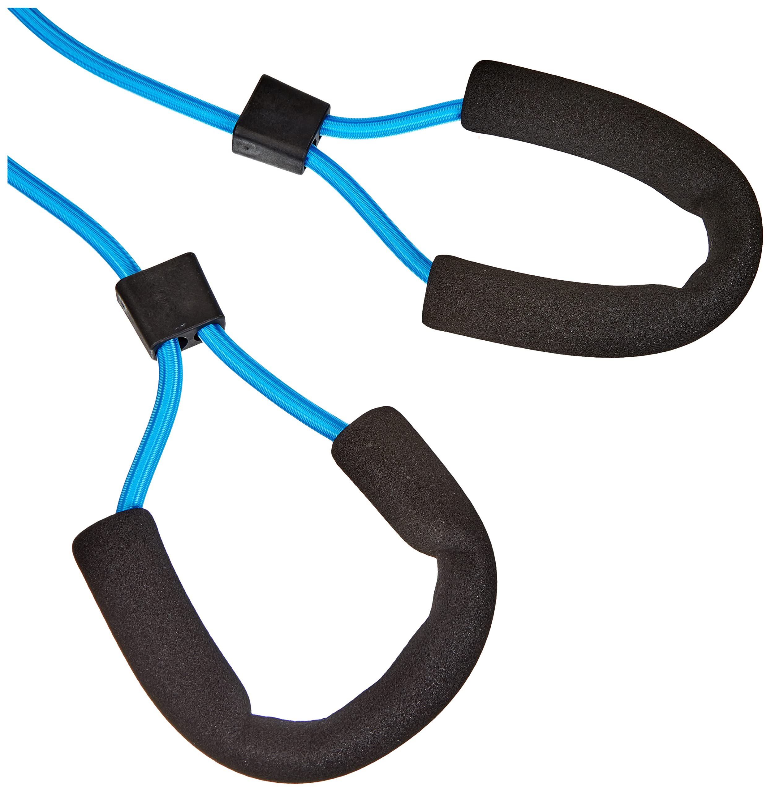Deuser Zugseil, Expander mit Haken/Made in Germany/Mit gepolstertem Griff / +Trainingsanleitung/Spezial-Übungsgerät für Ski-Langlauf, Schwimmen, Sprinten & Triathlon