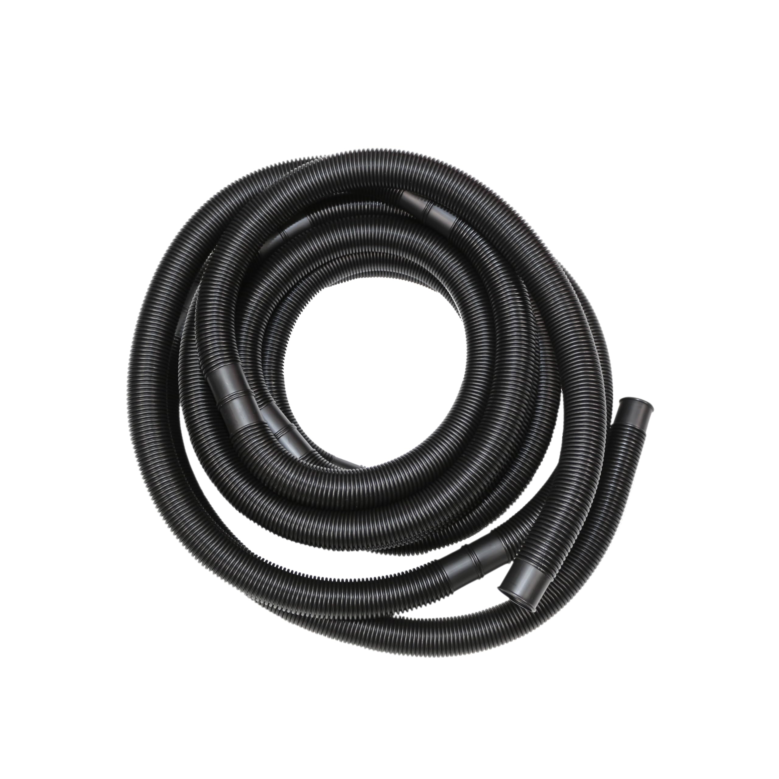 HAF® Tubo per piscina di alta qualità, 38 mm, nero, 12 m, per giardino e piscina, con 2 fascette in acciaio inox, tubo per piscina, tubo pompa – Qualità: Made in Germany