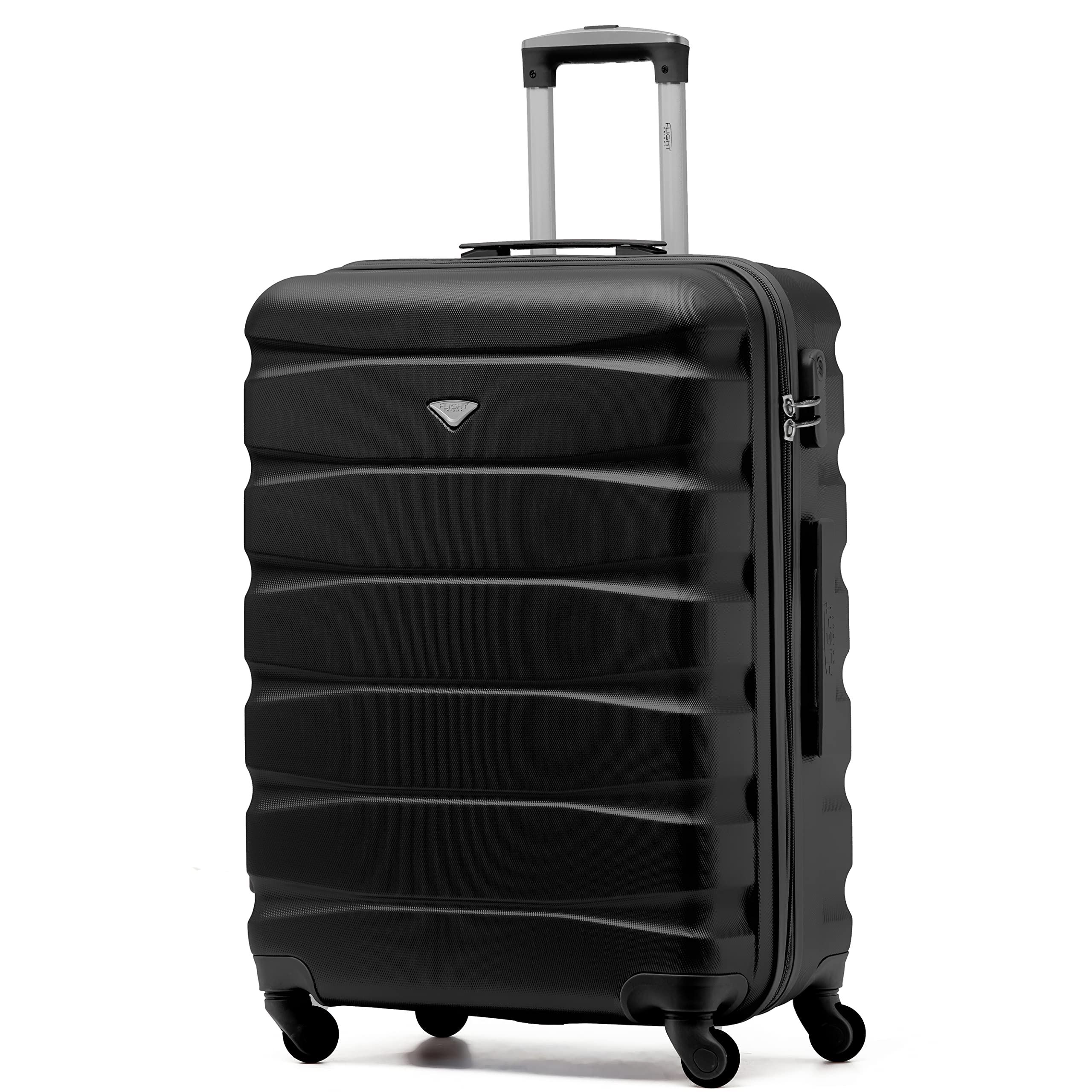 Flight Knight Lightweight 4 Wheel ABS Hard Case Medium Suitcase Approved for Over 100 Airlines Including easyJet, British Airways, Ryanair, Jet2, Emirates & Many More - Check-in Medium Size 25" — view 185