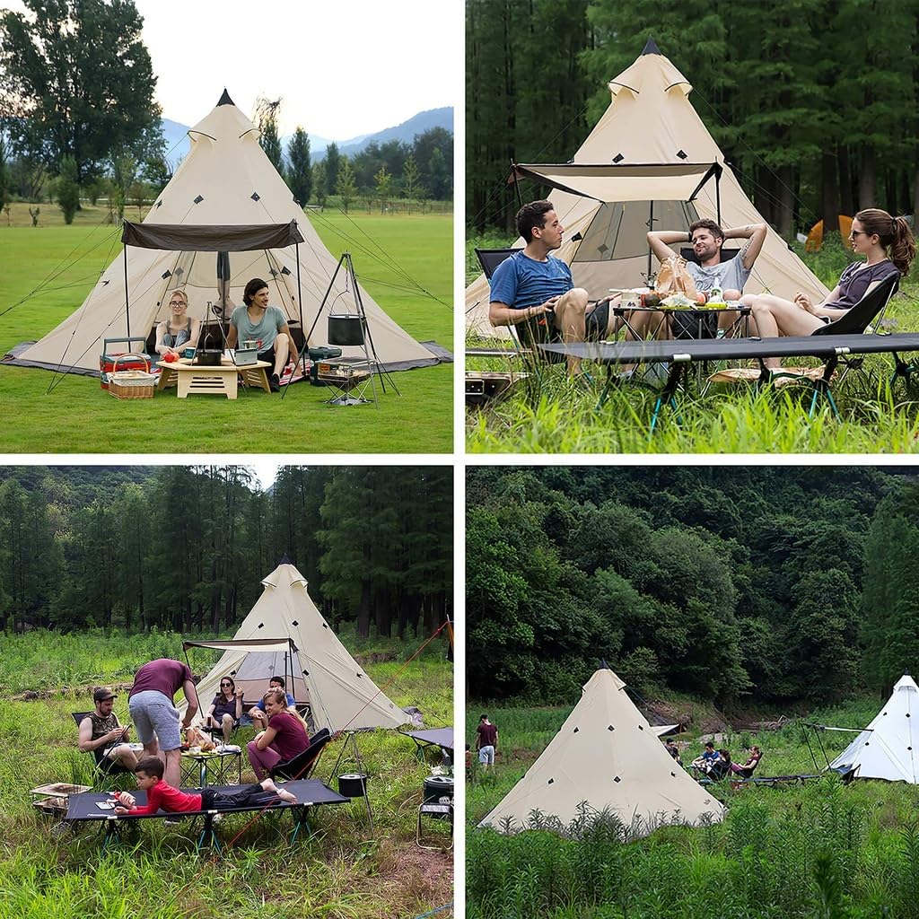 Naturehike ワンポールピラミッドテント3-4人用 Amazon.co.jp: Naturehike 3-4人用 六辺形ピラミッド型 ワン