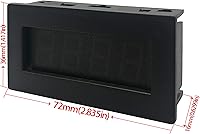 Vista 2 de DIGITEN 4 tacómetro digital led RPM, con velocímetro y sensor apagador de proximidad NPN, color verde