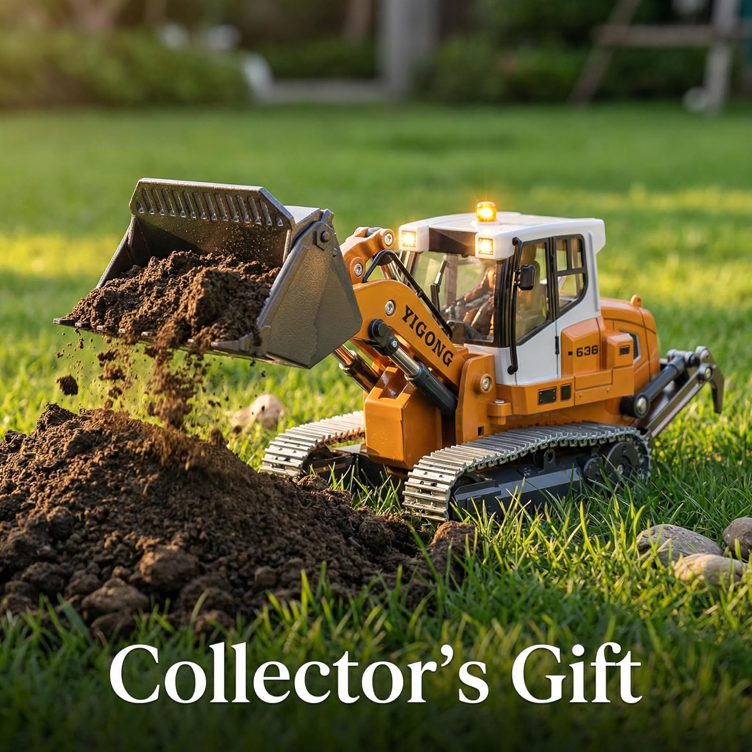 1/50 Remote Control Excavator Metal Rc Construction Vehicles Digger Models Suitable for Adult Model Enthusiasts (rc Bulldozer 636)