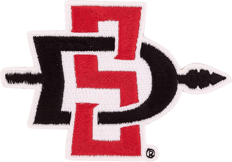 Desert Cactus SDSU San Diego State Embroidered Iron On Sew On Patch (A) | Officially Licensed SDSU San Diego State Aztecs Embroidered Patch Applique for Jackets Backpacks Bags & Hats Team Merch