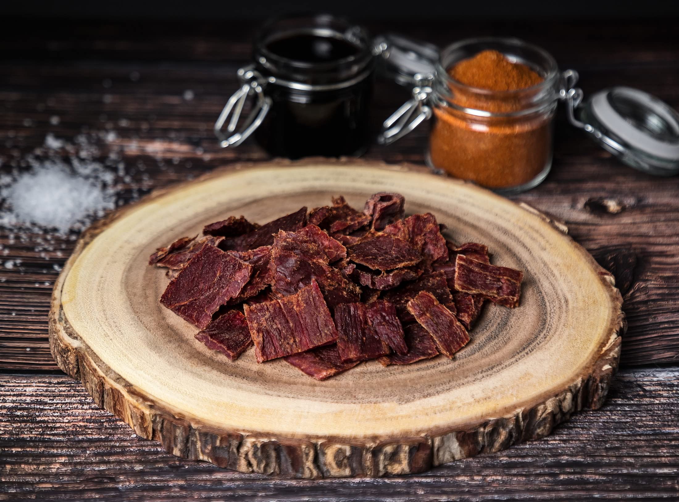 Craftsman Beef Jerky Superpack | Set 8x 50 g (400 g) Trockenfleisch Mix Set | Weiderind, Rindfleisch aus Bayern, Alle Sorten, Manufakturverfahren, Probierpack