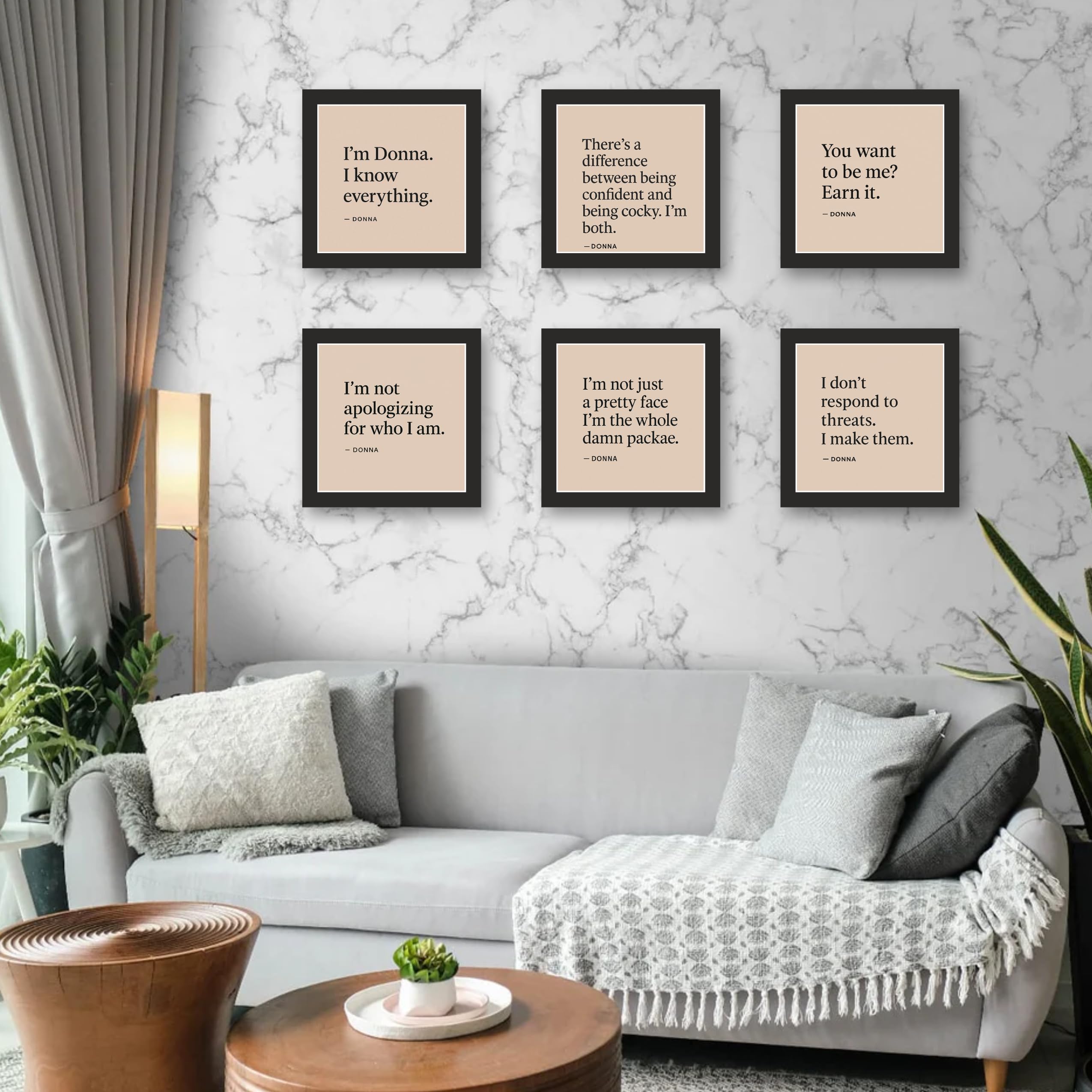 Legal Insight 6-Piece Quote Photo Frame Set – 12 in x 12 in Each…