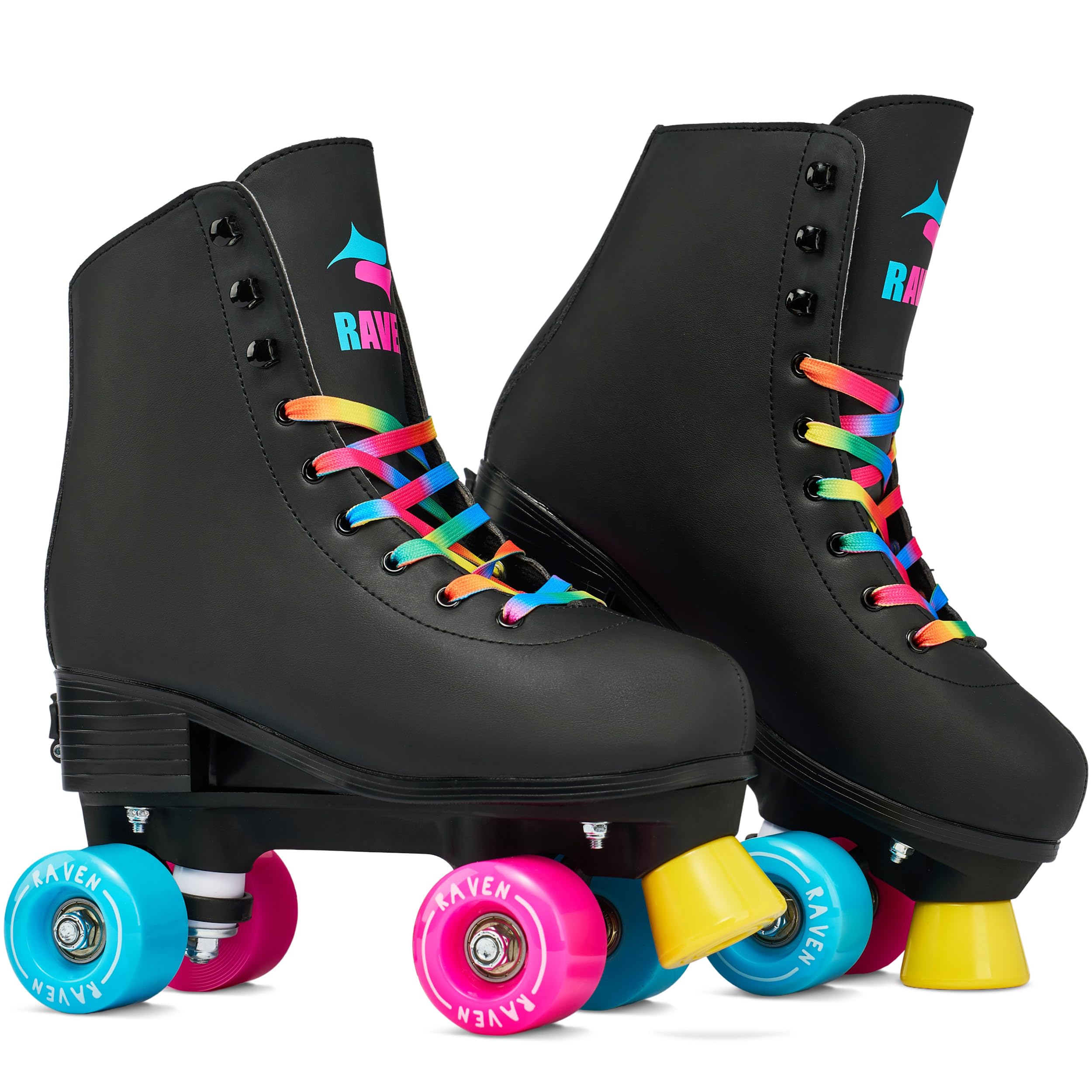 Patins a roulettes Iris du 39 au 42 Adulte Enfant Noir Mixte Taille Ajustable Femme Fille Roller Quad