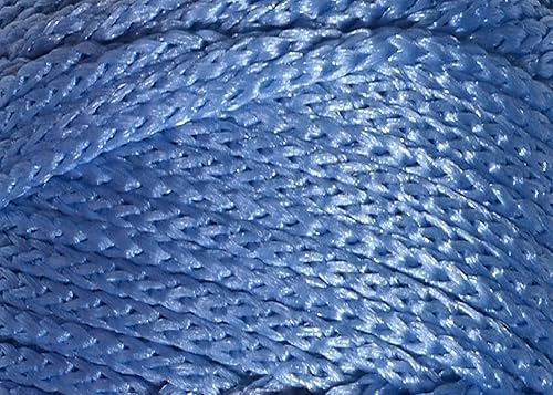 Miniatura 2 de Lukche Cuerda de poliéster de 2 madejas de alta calidad de 0.079 pulgadas, 153 yardas, 100% polipropileno, bolsa de macramé de hilo colorido para