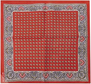 Wholesale Lot of 12 Multi Color Paisley Red 100% Cotton 22