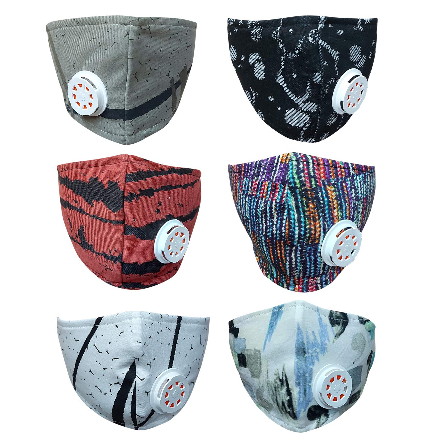 See full amazon price history chart for Glammore Cotton Unisex Anti-Pollution Reusable Cloth Mask with Respirator Valve - Assorted Print & Color, Free Size, Pack of 6 Glammore Cotton Unisex Anti-Pollution Reusable Cloth Mask with Respirator Valve - Assorted Print & Color, Free Size, Pack of 6 (B088K7K9S6) Amazon Price History, Amazon Price Tracker