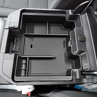 Bandeja organizadora de consola central de tamaño completo compatible con accesorios Chevy Silverado/GMC Sierra 1500 2019-2022 y Silverado/Sierra 2500HD 3500HD 2020-2022 2022, consola completa con