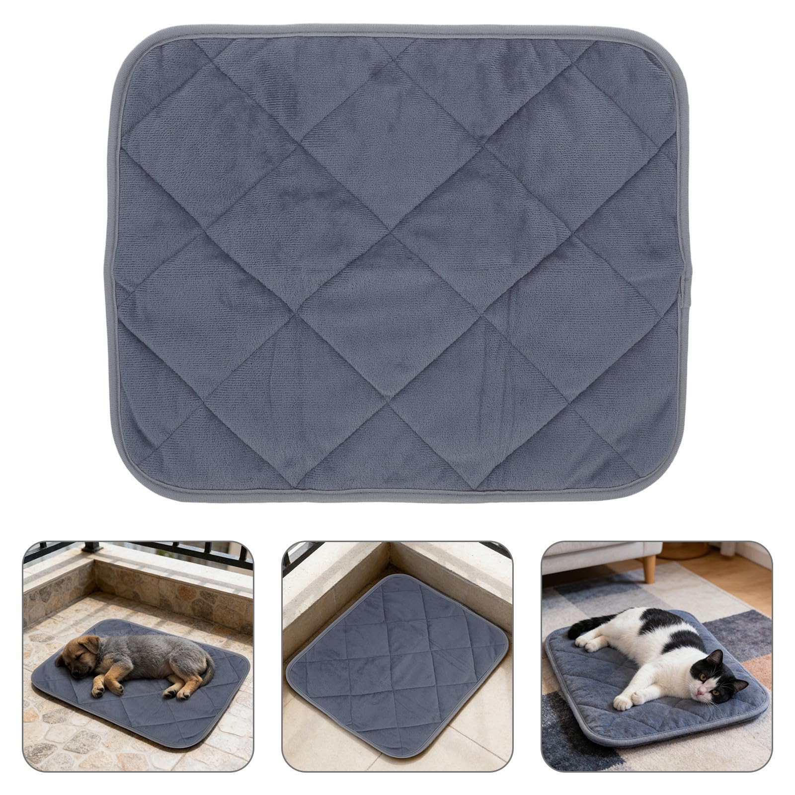 4 Pièces Tapis Chauffant pour Chat Autochauffant Lit pour Chat Chaud avec Isolation Thermique Confortable et Doux pour Animaux Domestiques pour Hiver