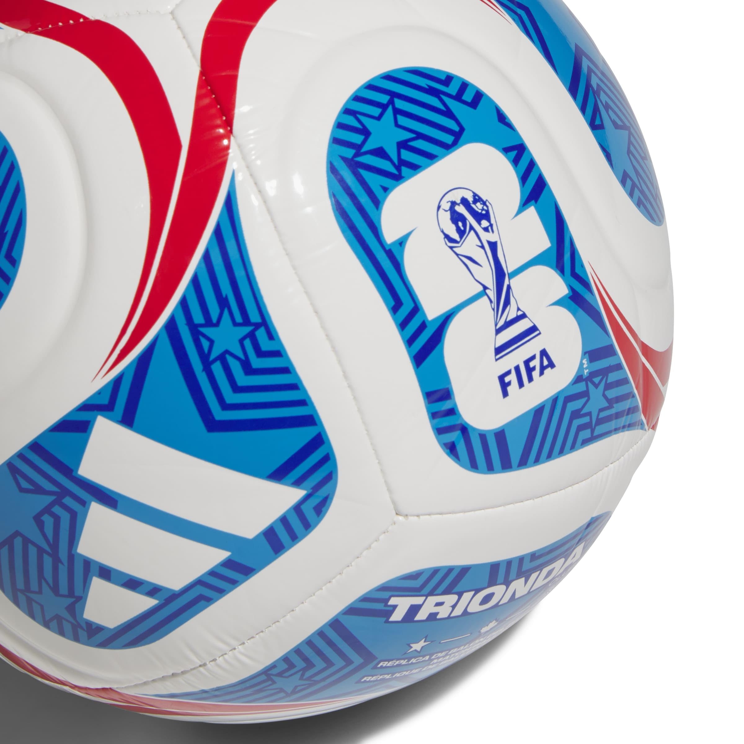 adidas Unisex-Adult World Cup Club USA, White/Team Royal Blue/Solar Blue/Vivid Red, 5 - 5