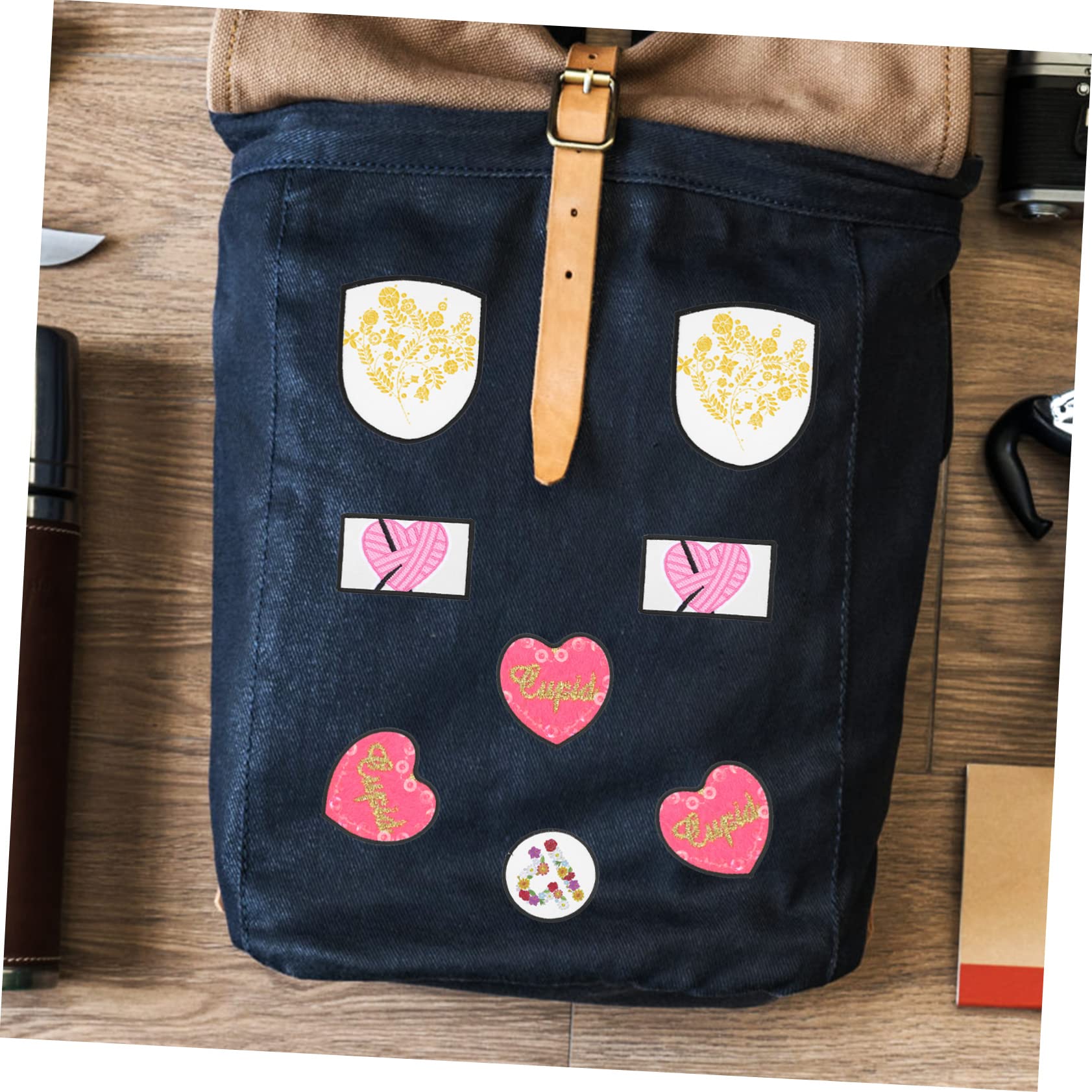 DOITOOL 80 Stck. Teiliges Bügelbild Weiße Blanko DIY Patches mit Stark Haftendem Hotmelt Rücken zum Aufbügeln Kleidung Jeans Taschen Vielseitig für Reparatur und Gestaltung