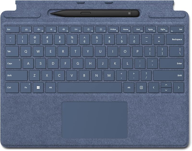 Teclado exclusivo Microsoft Surface Pro con paquete Slim Pen 2, teclado de color zafiro