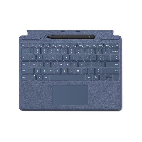 Microsoft Surface Pro Signature Keyboard with Slim Pen 2 Bundle, Sapphire Colour Keyboard