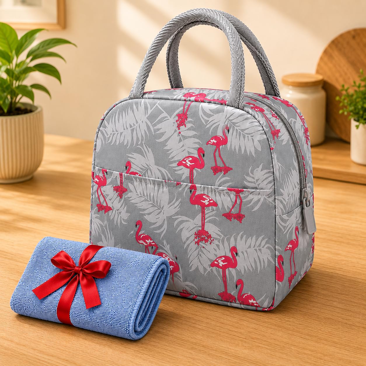 PulGos 7.5 L Insulated Lunch Bag with Microfiber Cloth for Office & School | Hot & Cold Food Storage |Waterproof & Leak Resistant |Lunch Tote for Kids, Men & Women |Reusable Tiffin Carry Bag for Picnic