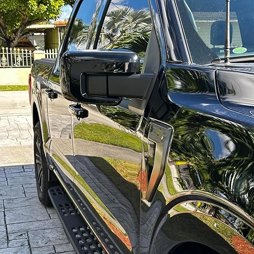 Miniatura 2 de Cubierta de la tapa del espejo lateral de la revisión del coche trasero para Ford F150 F-150 2021 2022 2023 Accesorios exteriores Decoración 2PCS