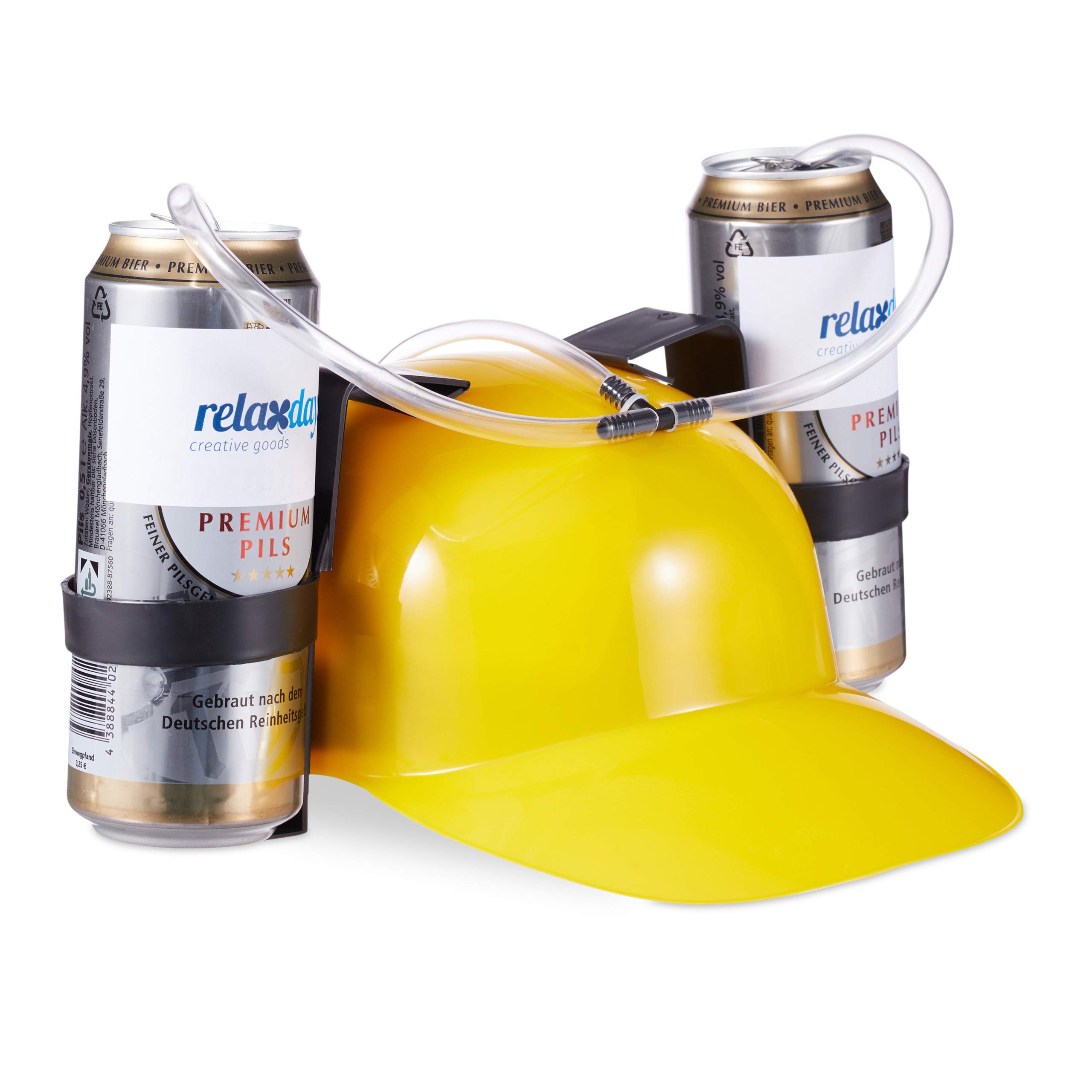 Relaxdays Casquette Bière pour Deux Boîtes De Bière pour Deux Boîtes Costumes (Pack de 1)