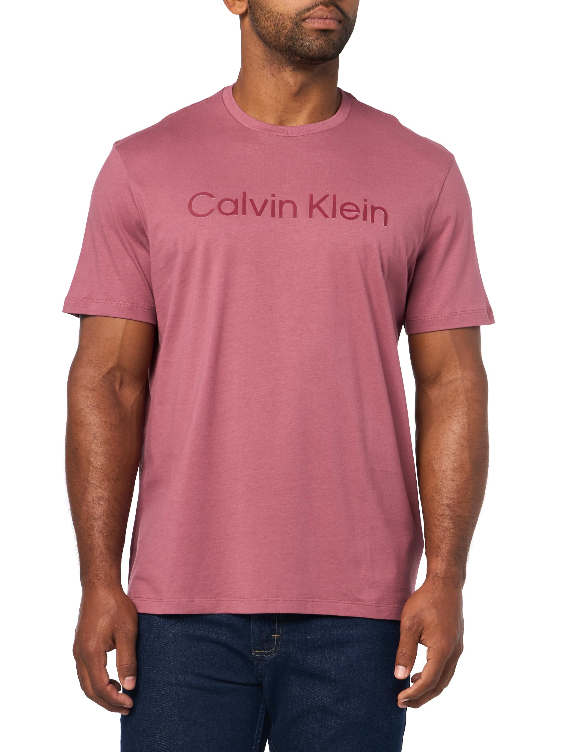 Calvin Klein Men's Relaxed Fit CK Logo Crewneck T-Shirt