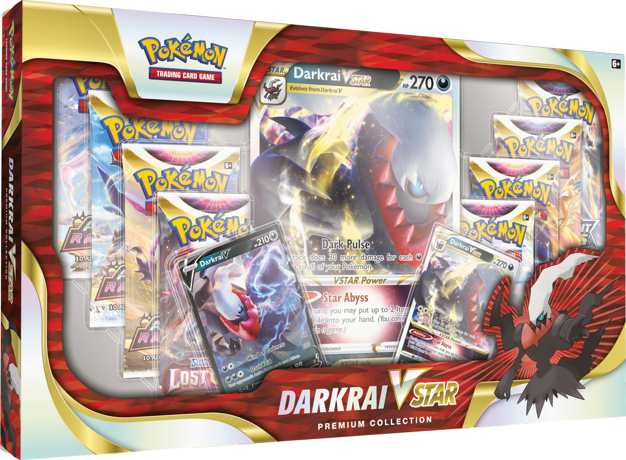 ポケモン カードBOX DARKRAI VSTAR プレミアムコレクション Pokemon Darkrai VSTAR Premium Collection Box TCG : Amazon.com.au
