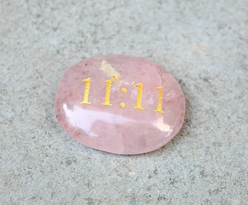 Miniatura 5 de Jet Unique Collection of ENERGISED Rose Quartz Love Zibu Symbols are the Angelic Symbol Reiki, atrae dinero cristal, piedras curativas, cristales de