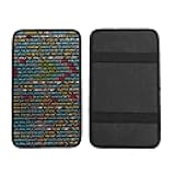 MOYEE Programmer Computer Code Car Armrest Cover - Thick and Scratch Resistant Center Console Pad, Breathable, Suitable for Cars, Suvs, and Trucks