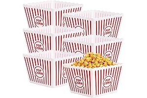 Premium Reusable Plastic Popcorn Bowls for Perfect Movie Nights
