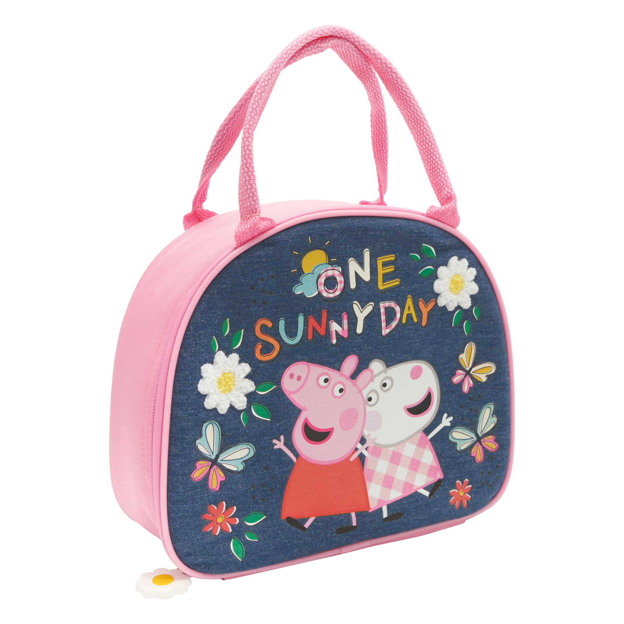 Peppa Pig Sunny Lunch Bag, Polyester, Pink