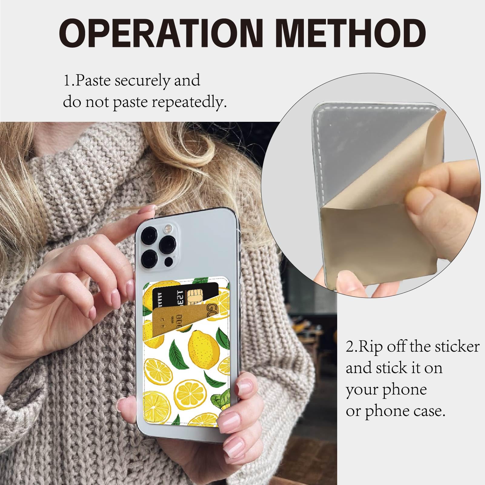 Phone Card Holder Stick On Cobee Pouch Self-Adhesive Phone