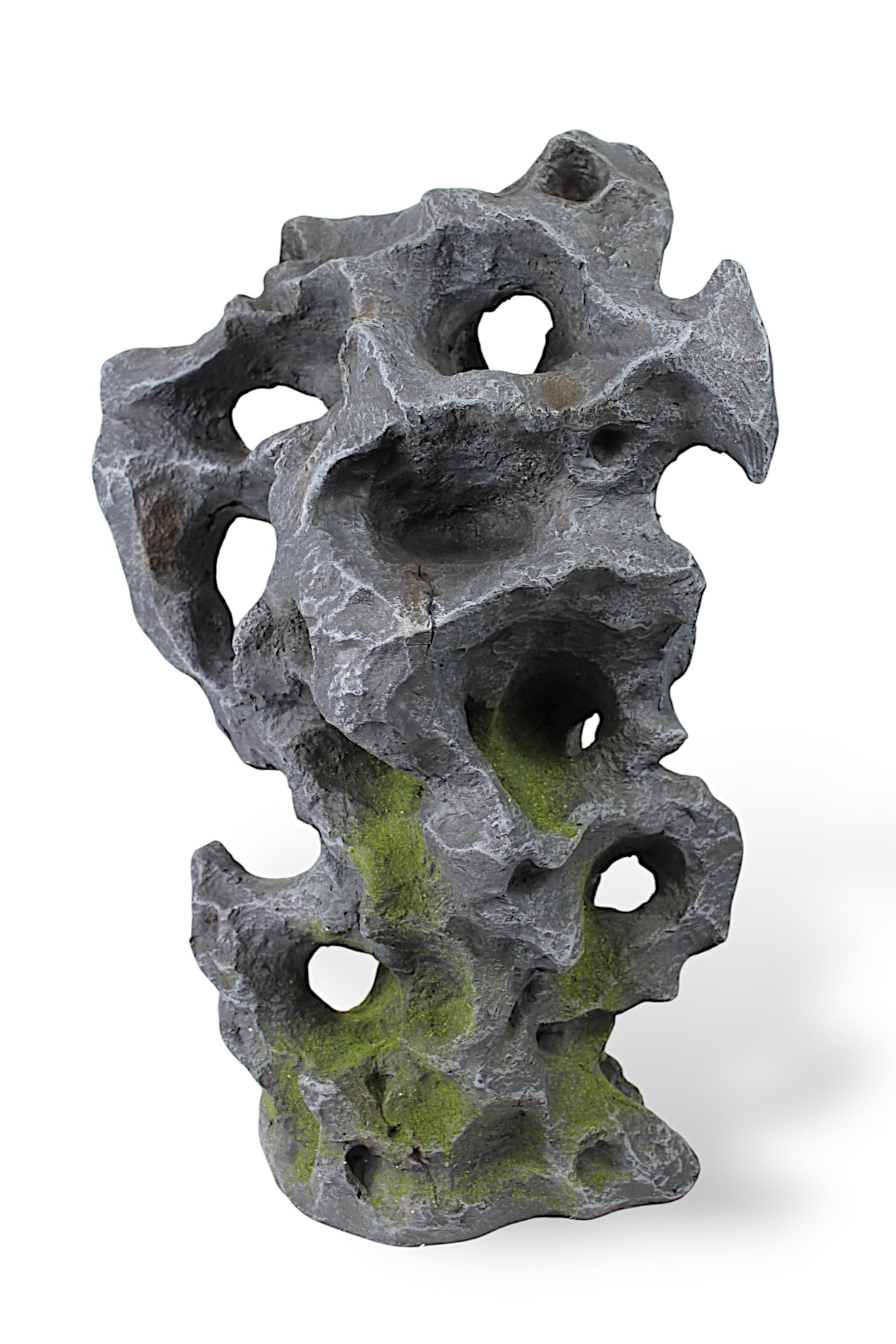 Arnusa Roccia da giardino artificiale 55 cm – Pietra decorativa effetto oceano in poliresina – resistente alle intemperie, leggera e realistica – perfetta per giardino, stagno e aiuole