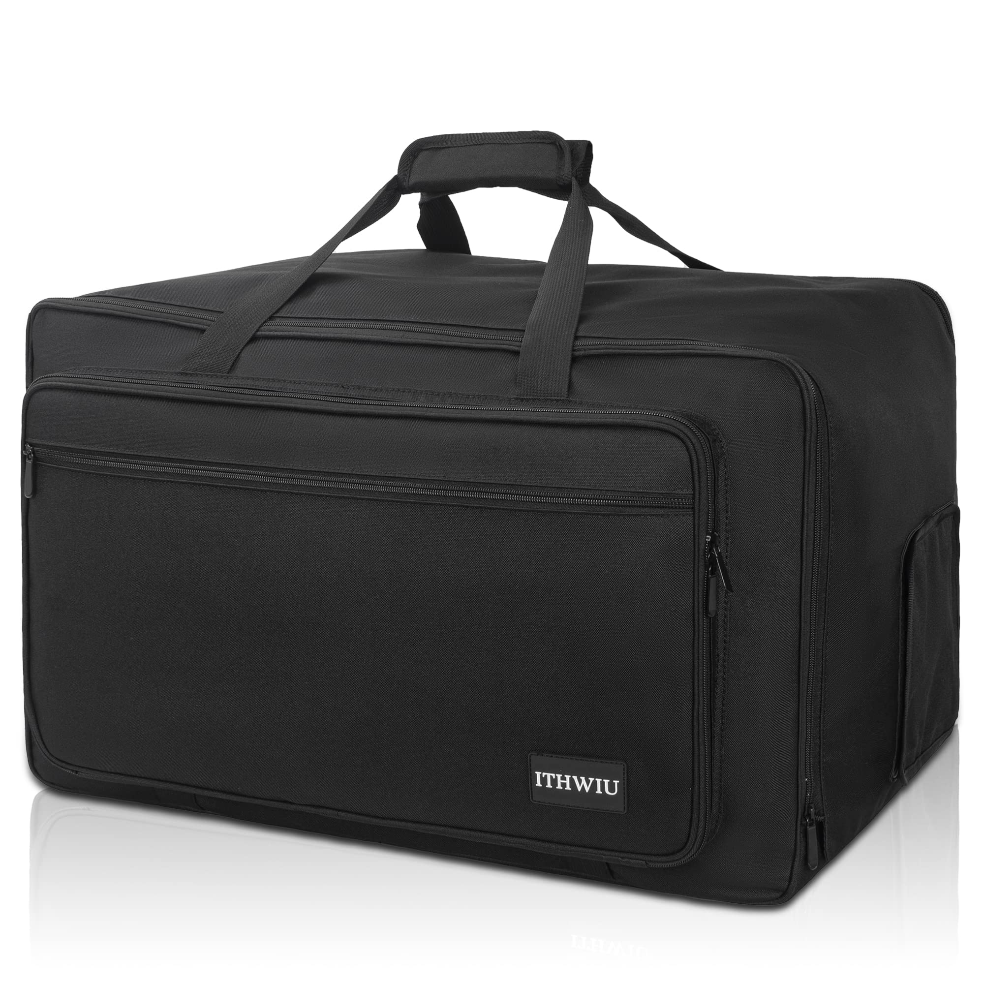 Speaker Carrying Bag with Thickened Sponge for Compact 12" Speaker Cabinets; Heavy-Duty Fits QSC K12, Yamaha DXR12, ALTO TS412 and more (IT-TOTE12), Black