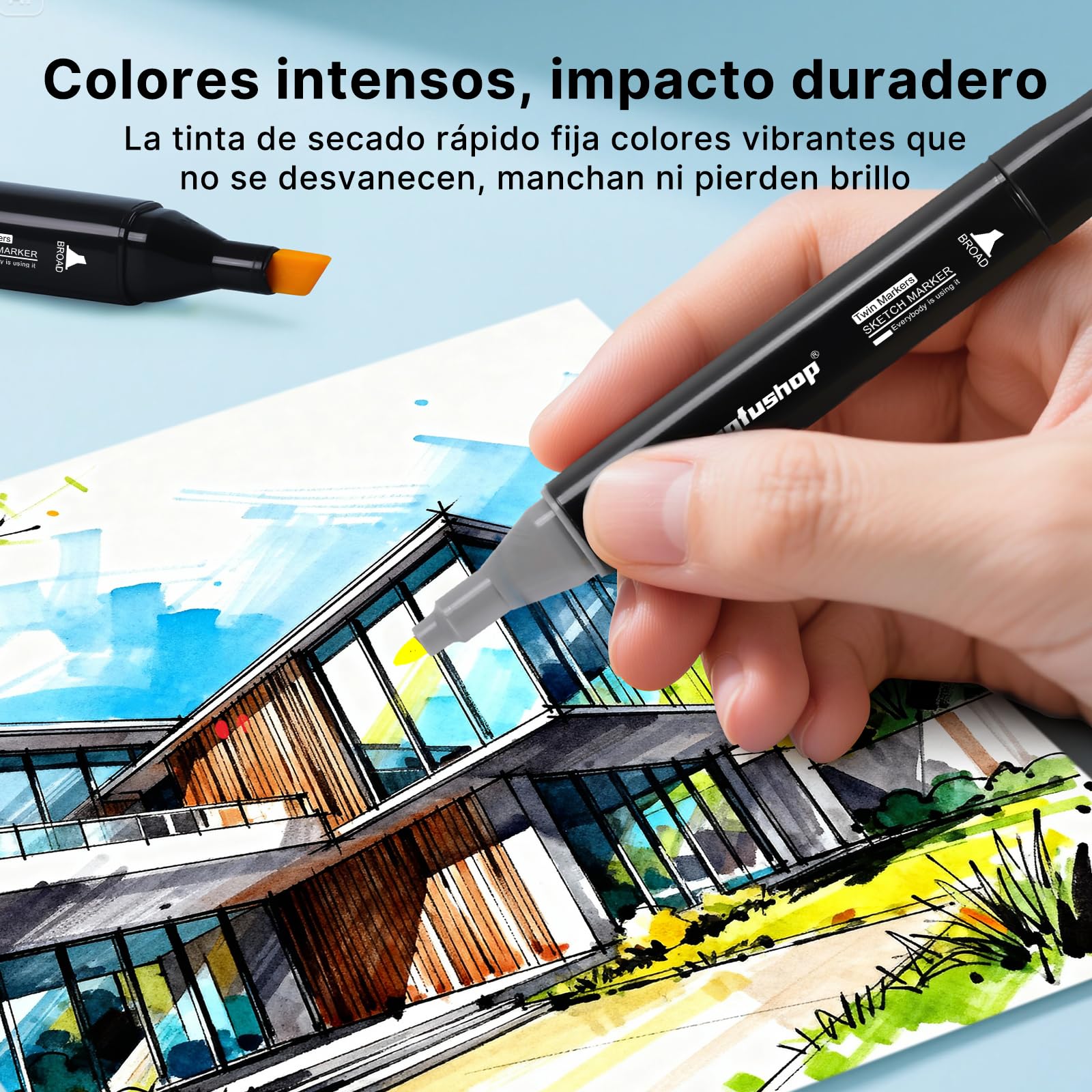 Tongfushop Rotulador de 80 Colores, 2S Secado Rápido Rotuladores