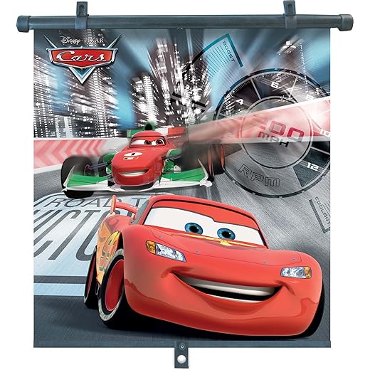 Disney Cars 29062 Seitenscheiben - Sonnenblenden-Rollos, 2 Stück - 46 x 56 cm, für Kinder - Lightning McQueen und Francesco
