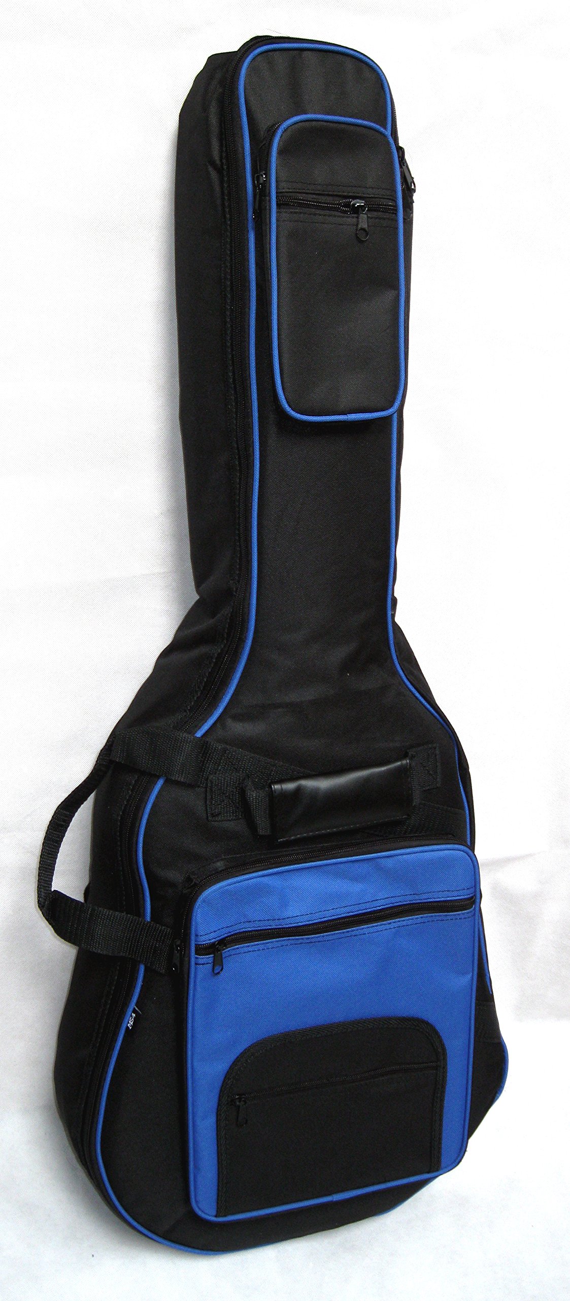 GIGBAG - GITARRENTASCHE GEPOLSTERT 15mm - FÜR 4/4 KONZERTGITARRE - BIG CASE - KEDER - VIELE FÄCHER - SCHWARZ-BLAU - GB 20