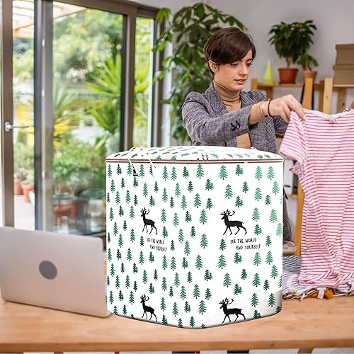 Miniatura 7 de Bolsas de almacenamiento para armario, manta grande, contenedores de organización y almacenamiento de ropa con asas para ropa, jeans, suéteres,