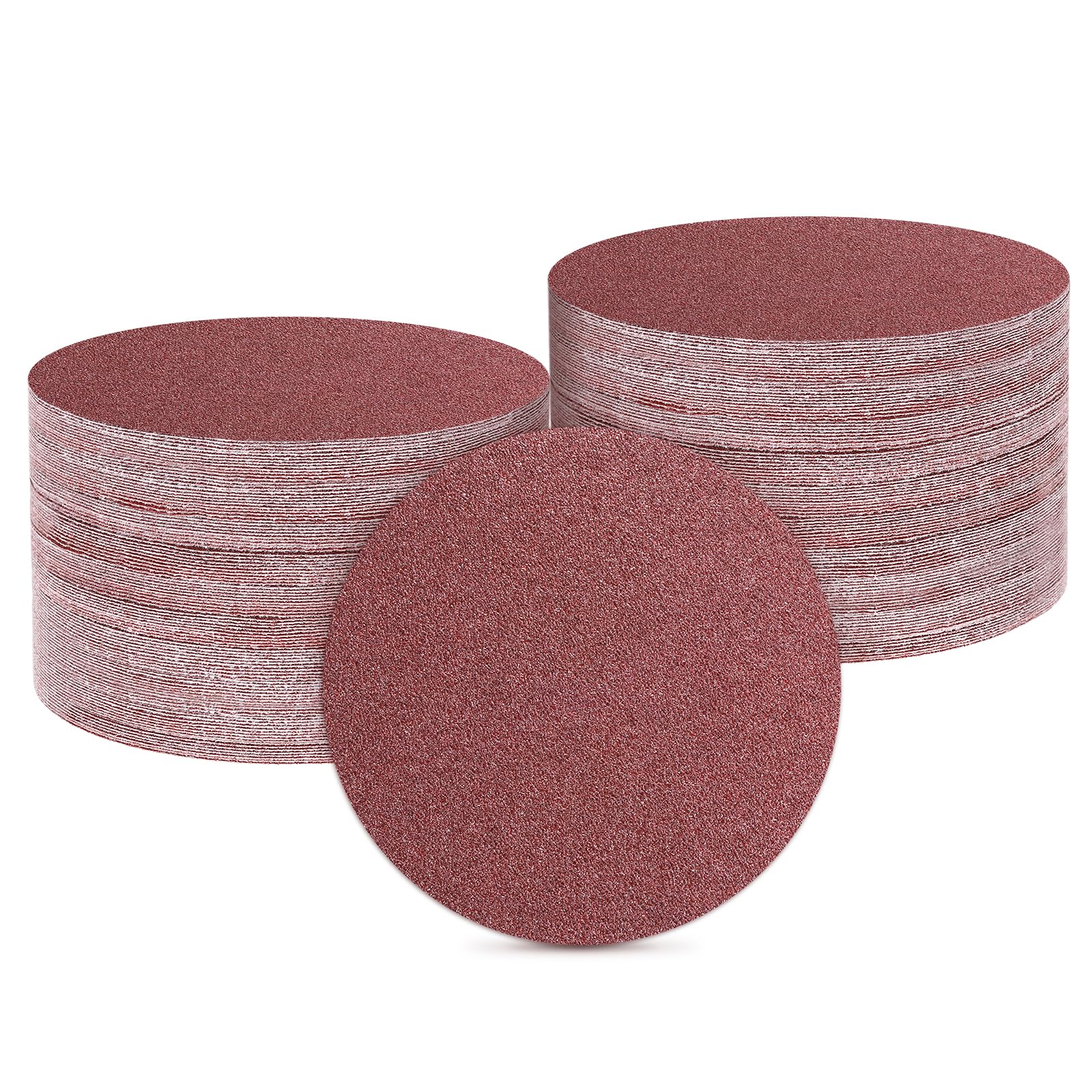 sourcing map 1000 unidades de discos de lija orbitales aleatorios de 50 mm de grano 40, almohadillas de lija orbitales aleatorias para carpintería, automoción y metal