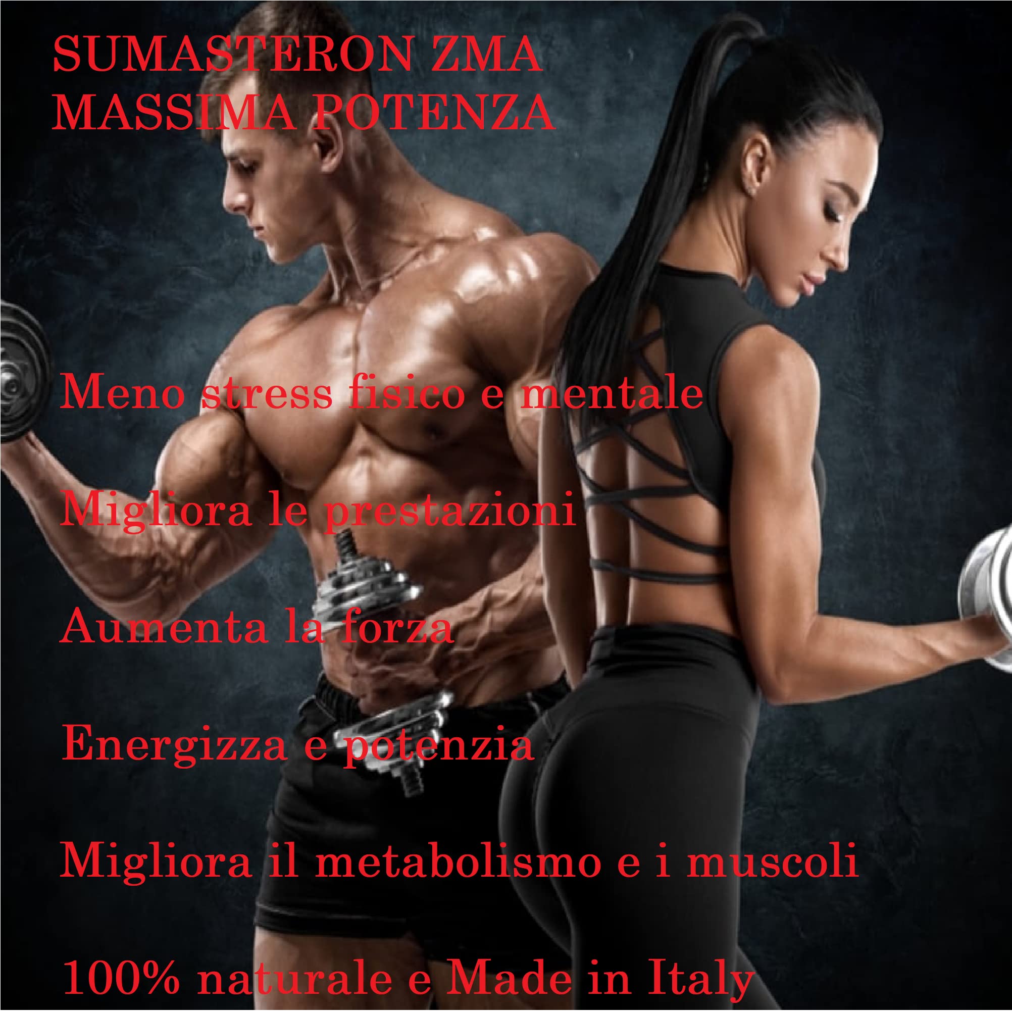 OVF Sumasteron ZMA Integratore polvere di Citrullina, L-Arginina, Taurina, dosi elevate di Tribulus Terrestris, Maca, Vitamine B6, Zinco, Boro, integratore uomo e donna per migliorare le prestazioni