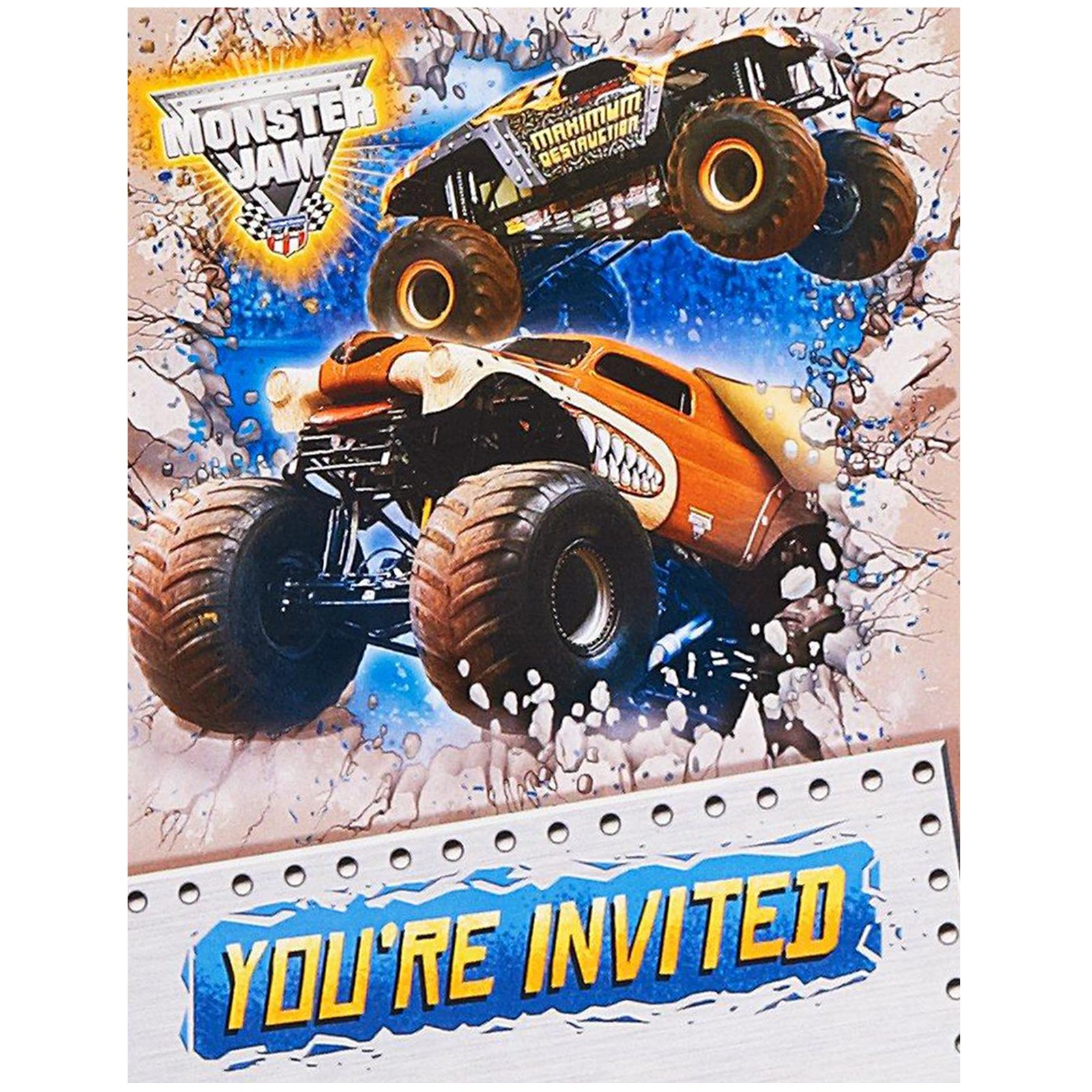 Monster Jam 3D Invitations