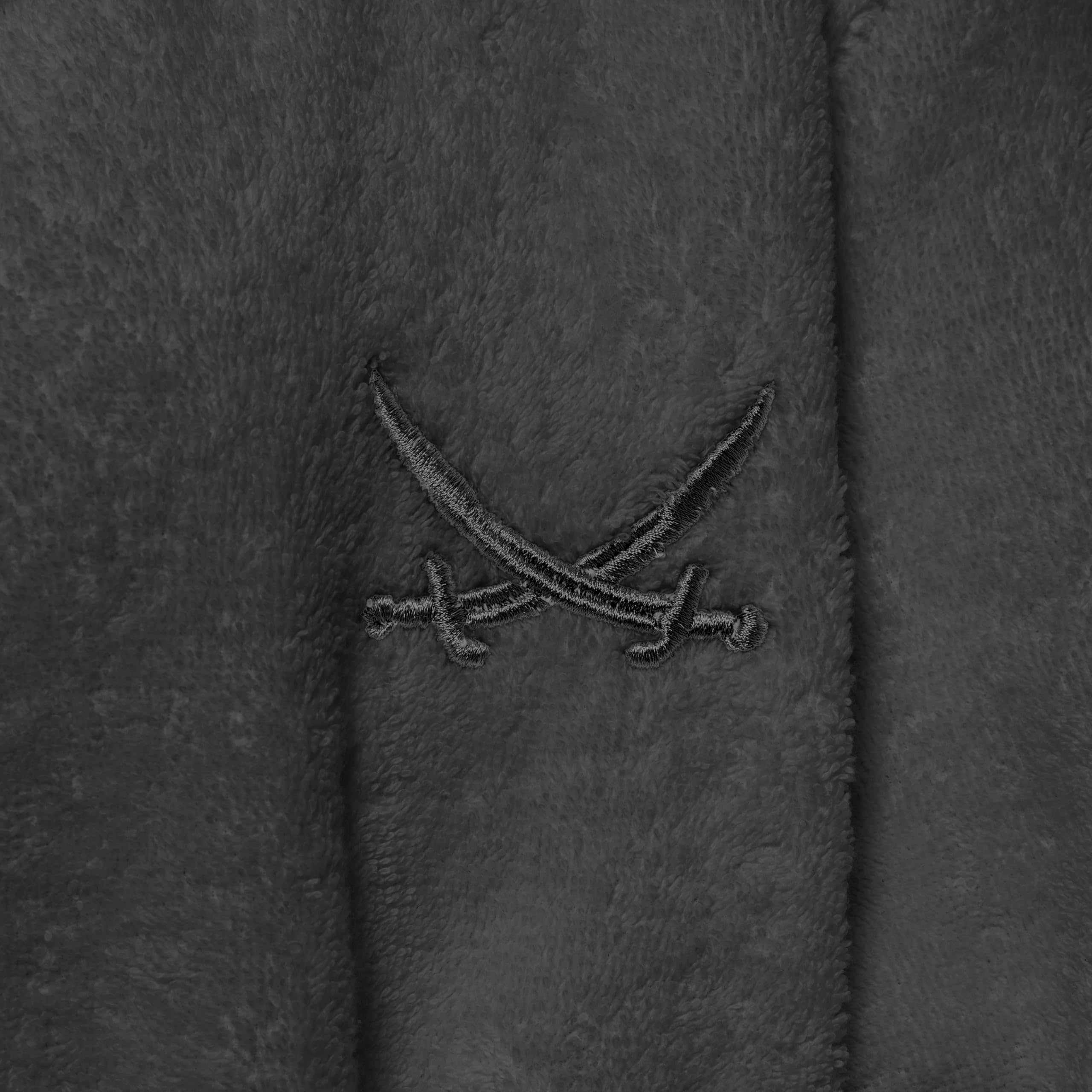 SANSIBAR Unisex-Bademantel Unisex Baumwoll-Kuschel-Bademantel mit Kapuze