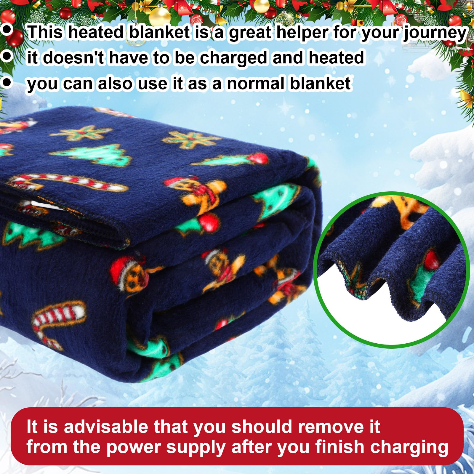 electric blanket with cigarette lighter plug Amazon.com: Tuanse 58 x 43 Inches 12 Volt Heated Car Blanket Plug in  Portable Car Electric Blanket with Cigarette Lighter, Temperature  Controller and Storage Bag for Rv Truck Traveling(Black,Gingerbread Man) :  Automotive