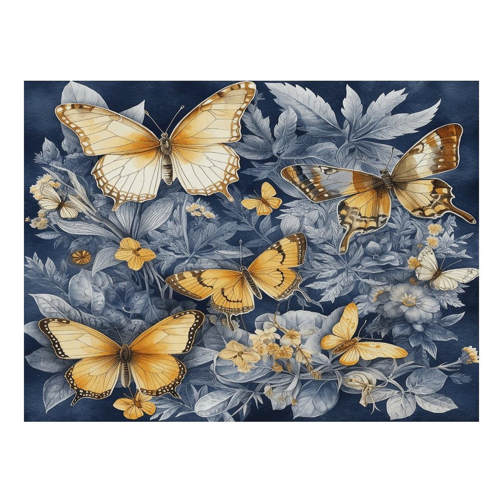 Tapis de nourriture pour chat et chat de plusieurs espèces de papillons – Tapis d'alimentation antidérapant pour chien facile à nettoyer pour la nourriture et l'eau, tapis de gamelle pour chien et