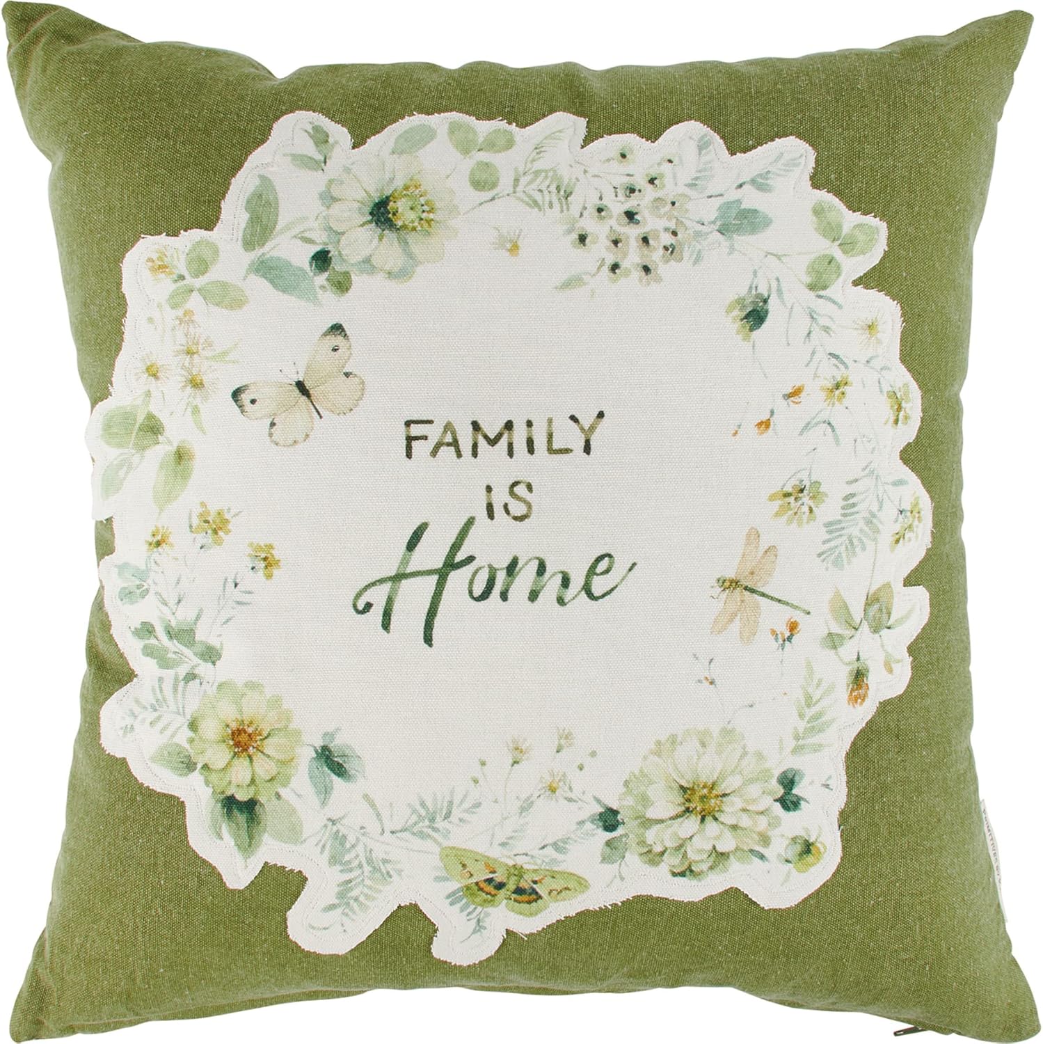 Primitives by Kathy Decorative Pillow, 16" x 16", Green